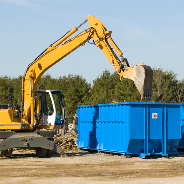 can i choose the location where the residential dumpster will be placed in Eckford MI